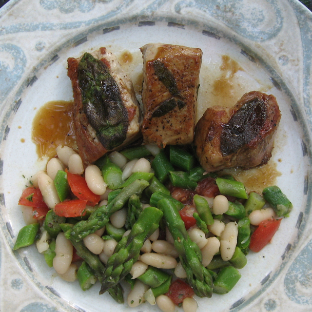 Plated Pork Medallions with Sage and Marsala